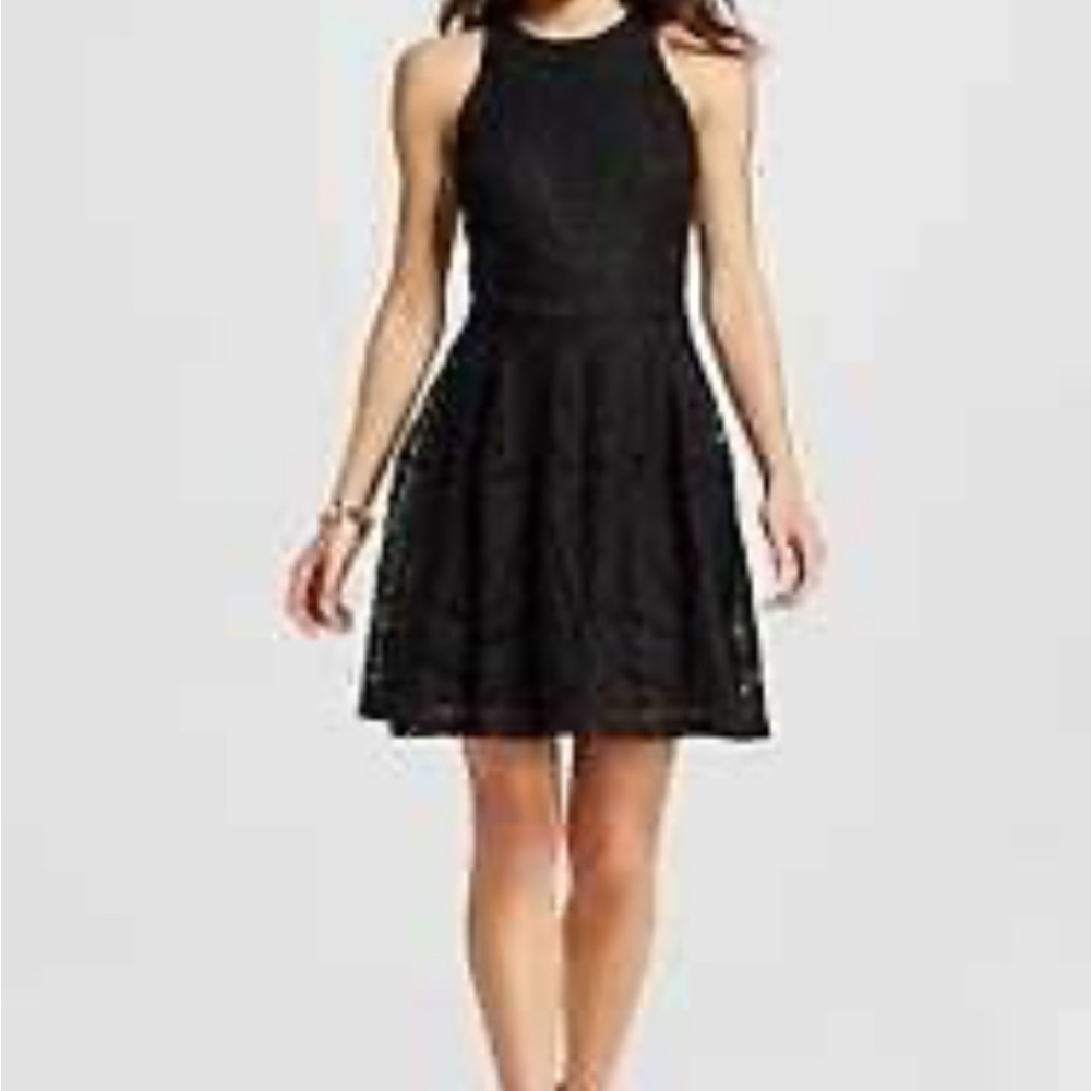 Massimo High Neck Skater Lace Dress XXL